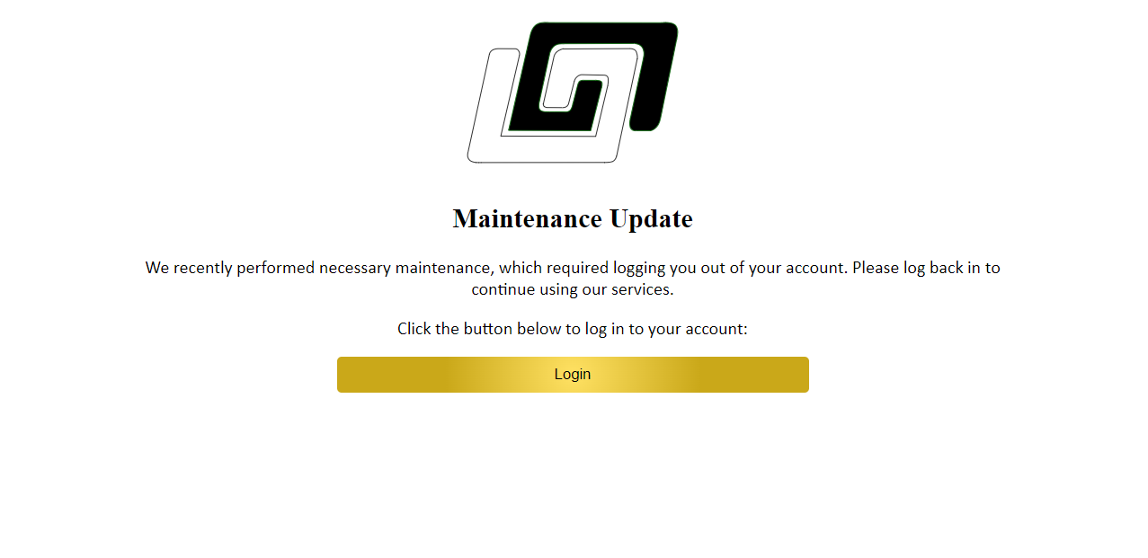 Forced logout page example